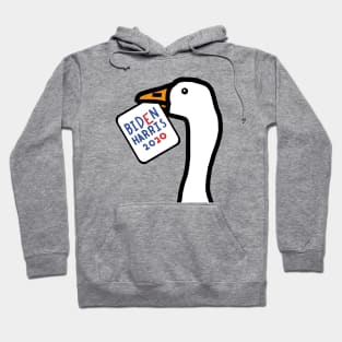 Portrait of a Goose with Stolen Biden Harris Sign Hoodie